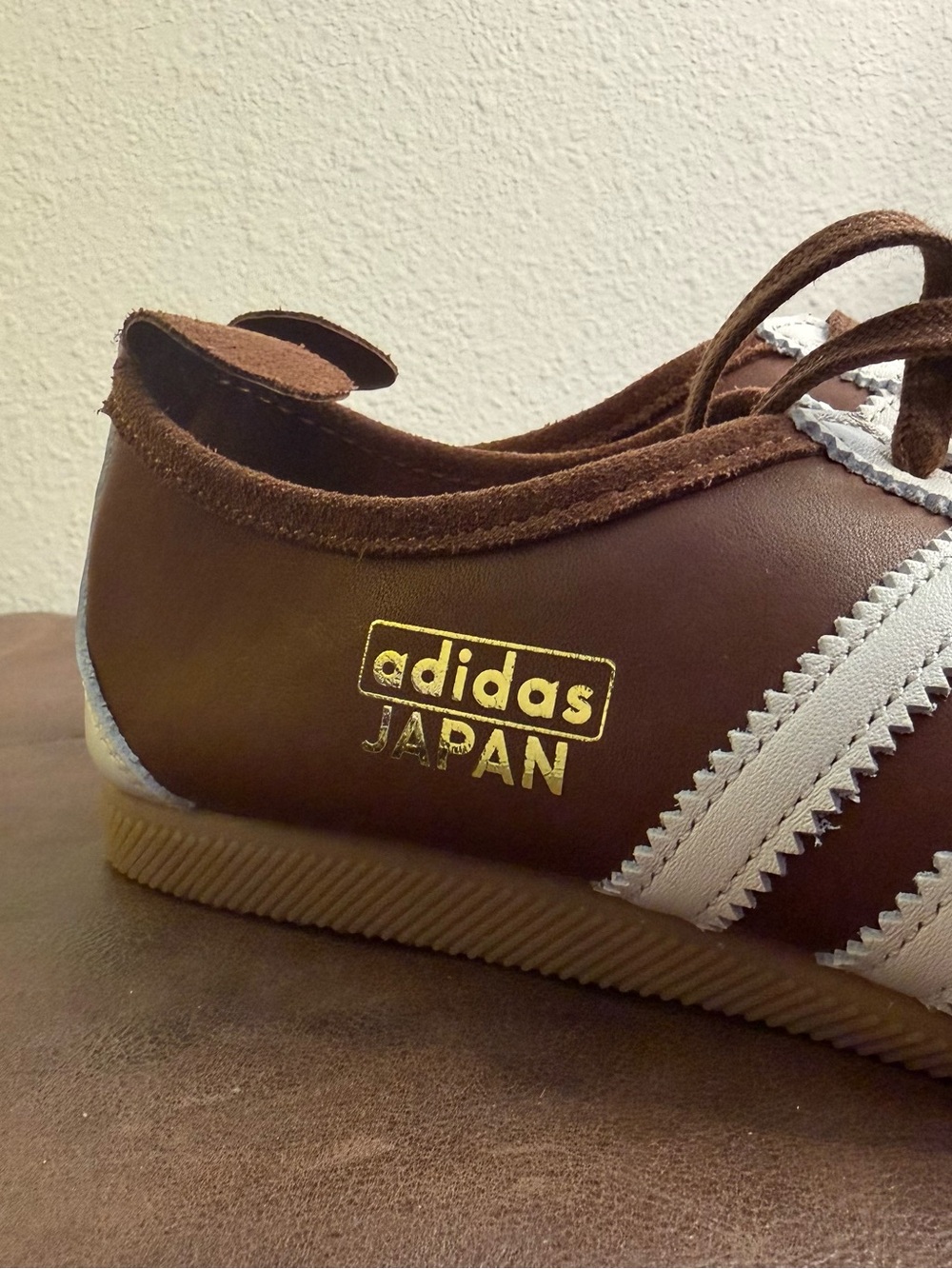 Adidas Japan Brown & White Classic Trainer